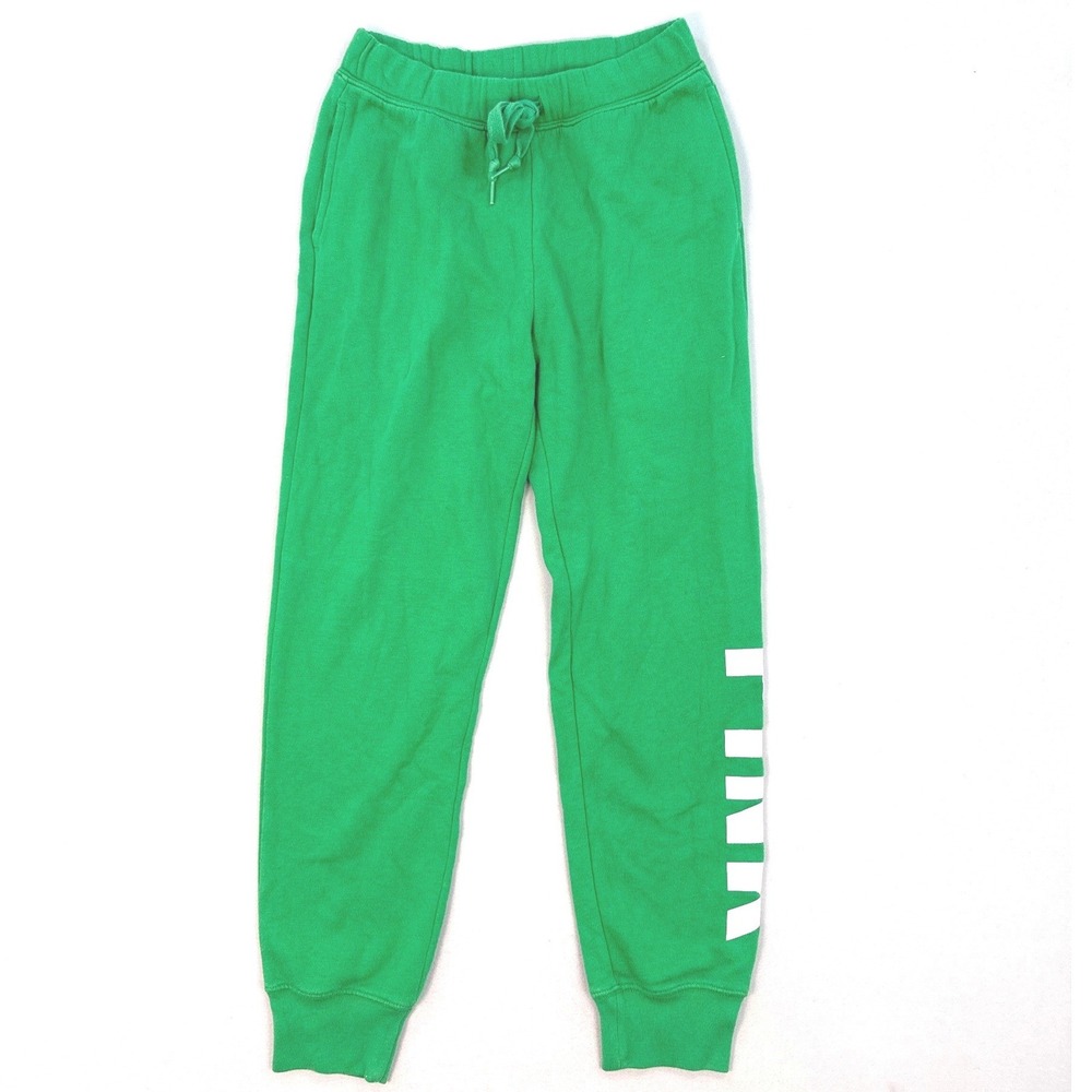 Victoria's Secret PINK Green Graphic Logo Jogger Sweatpants XS